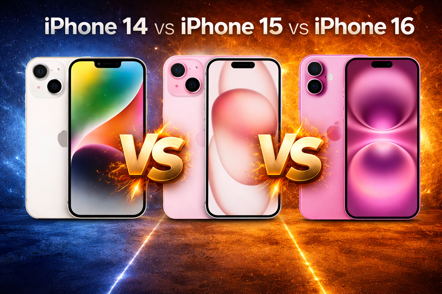 iphone 14 vs iphone 15 vs iphone 16
