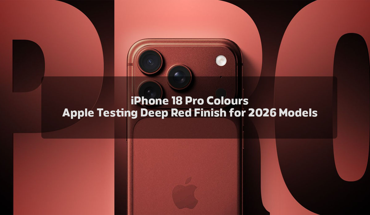 iPhone 18 Pro Deep Red Color